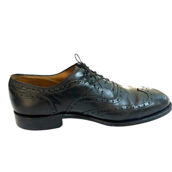 Johnston & Murphy Men’s Black Leather Wingtip Oxford Shoes 8.5 B main image 4